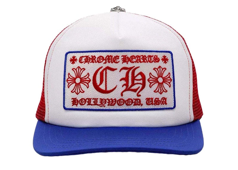 Chrome Hearts Trucker Hat Blue/Red/White