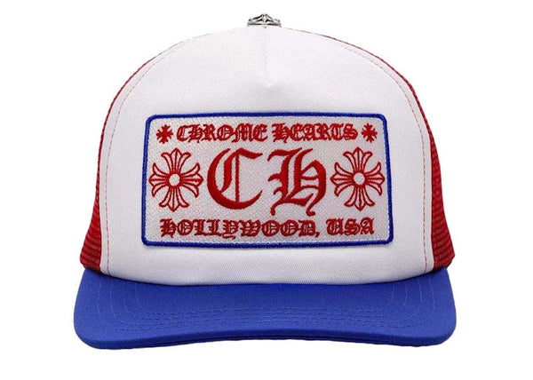 Chrome Hearts Trucker Hat Blue/Red/White