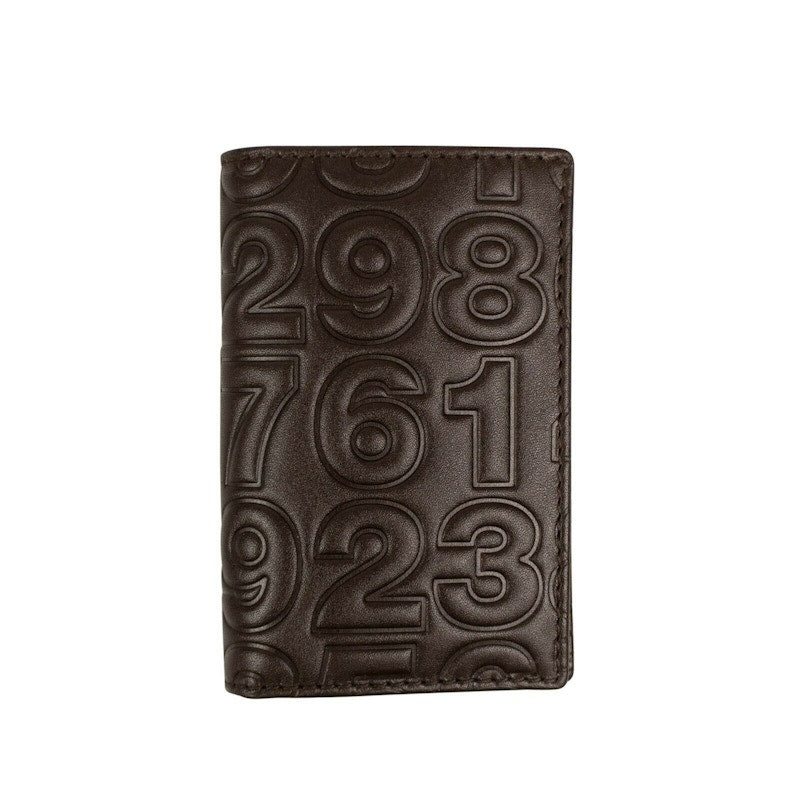 SA640E Card Holder Number Embossed Brown