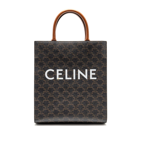CELINE VERTICAL CABAS TRIOMPHE CANVAS GHW