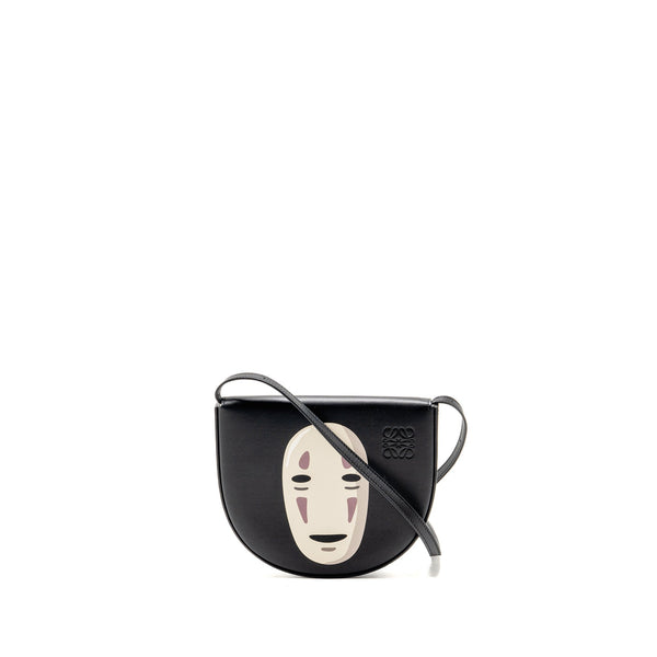 LOEWE X SPIRITED AWAY KAONASHI MINI HEEL POUCH CALFSKIN BLACK SHW