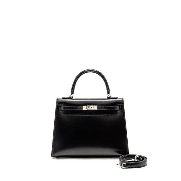 HERMES KELLY 25 BOX BLACK SHW