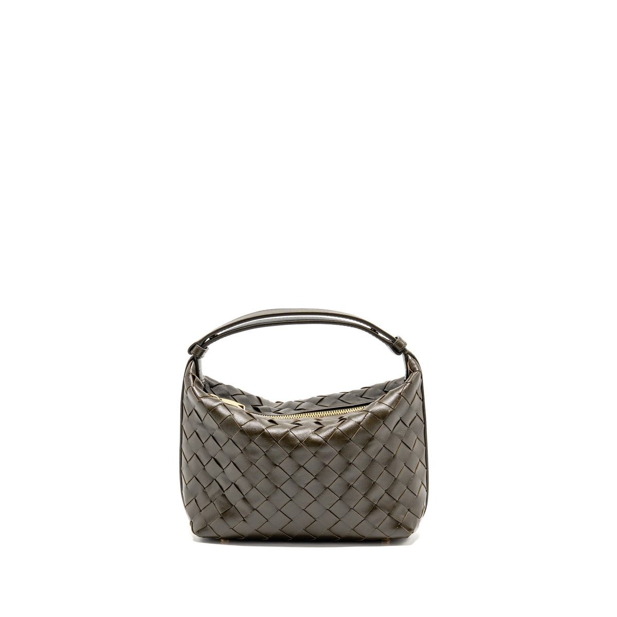 BOTTEGA VENETA WALLACE BAG CALFSKIN KAKI GHW