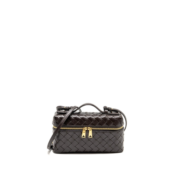 BOTTEGA VENETA BANG BANG VANITY CASE WITH STRAP INTRECCIATO LEATHER FONDANT GHW