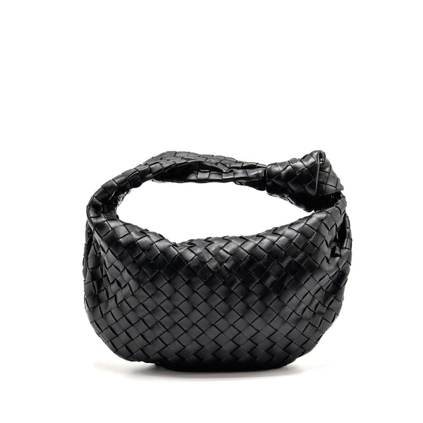 BOTTEGA VENETA SMALL JODIE INTRECCIATO LEATHER BLACK SHW