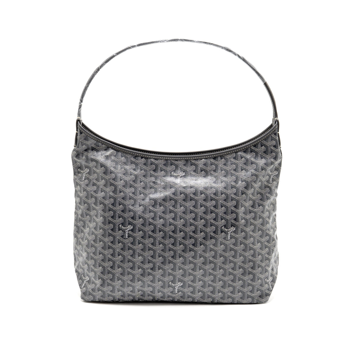 GOYARD BOHEME HOBO BAG PM GOYARDINE CANVAS GRIS SHW