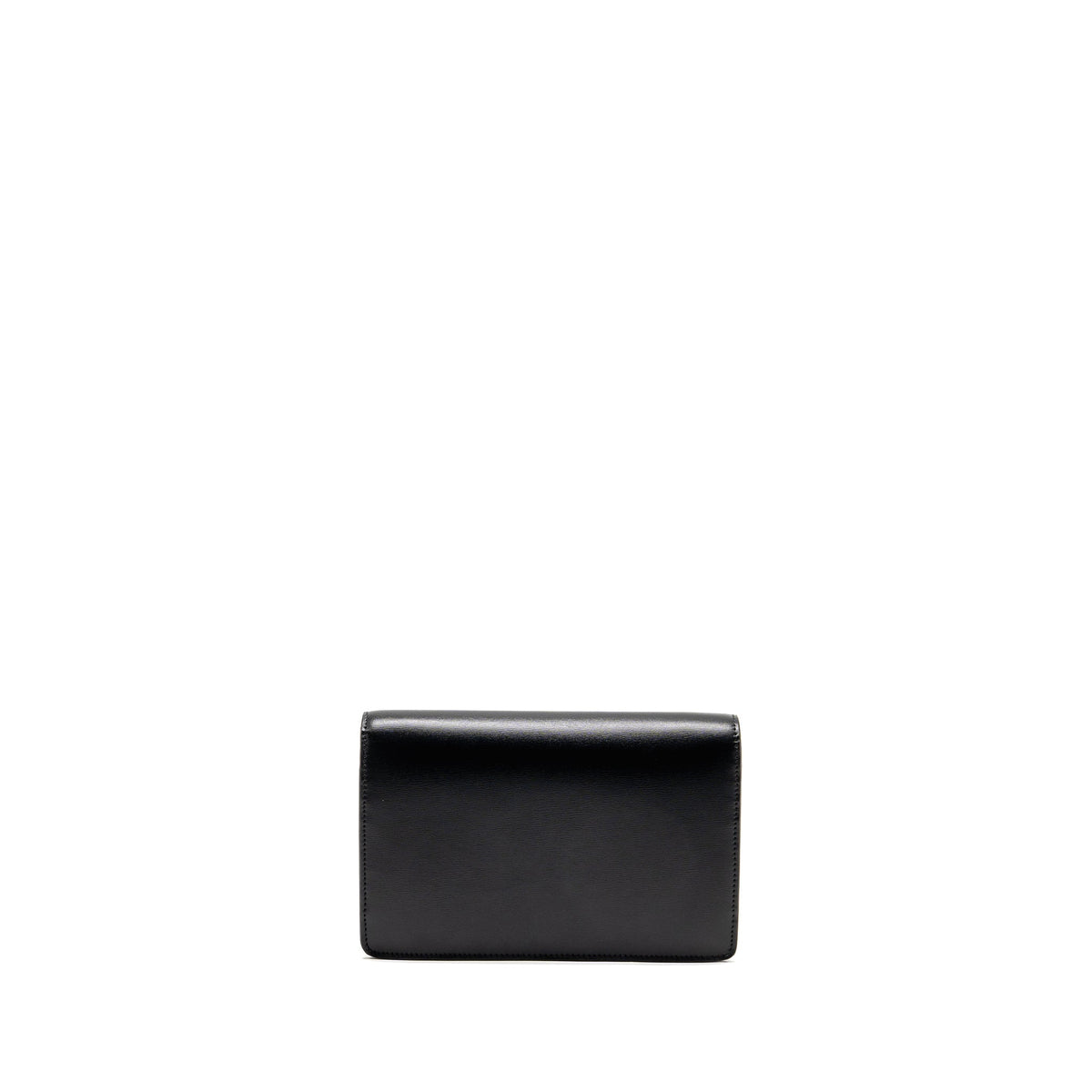 CELINE TRIOMPHE WALLET ON CHAIN MARGO SHINY CALFSKIN BLACK GHW