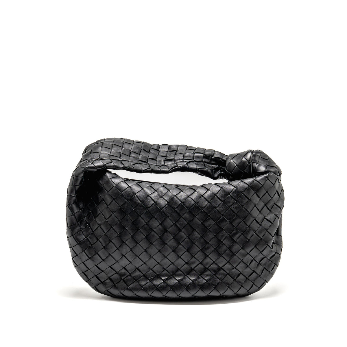 BOTTEGA VENETA SMALL JODIE LAMBSKIN BLACK SHW
