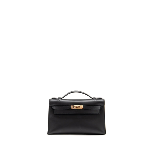 HERMES KELLY POCHETTE SWIFT BLACK RGHW