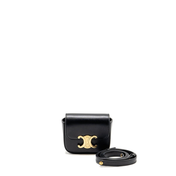 CELINE MINI CLAUDE CALFSKIN BLACK GHW