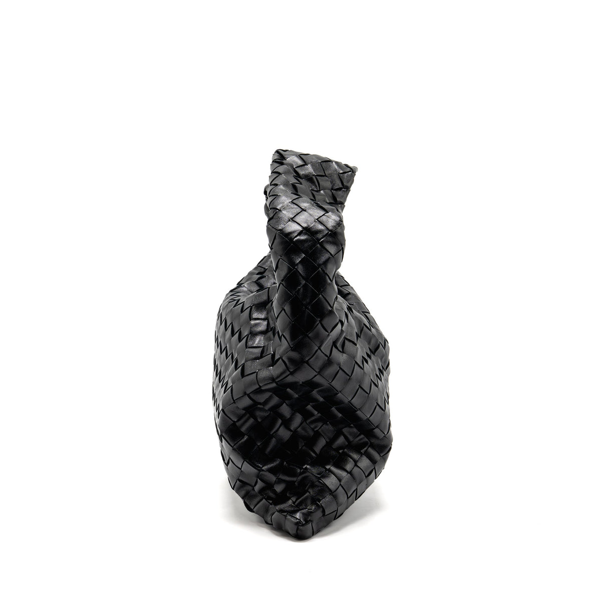 BOTTEGA VENETA HOP BAG CALFSKIN BLACK GHW