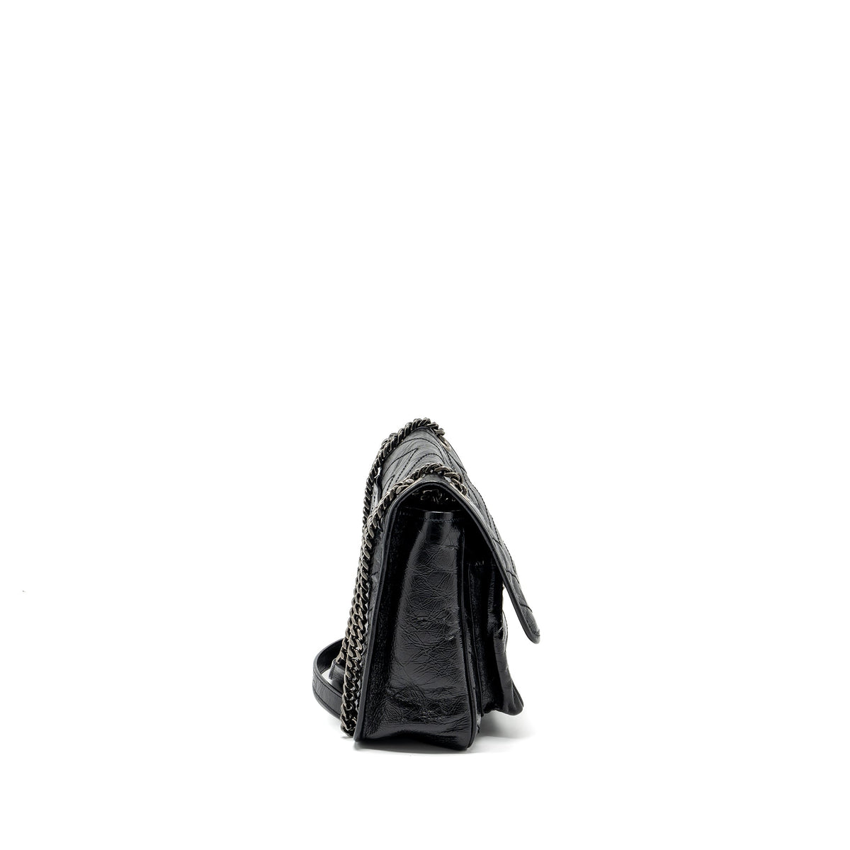 SAINT LAUREN MEDIUM NIKI CALFSKIN BLACK RUTHENIUM HARDWARE