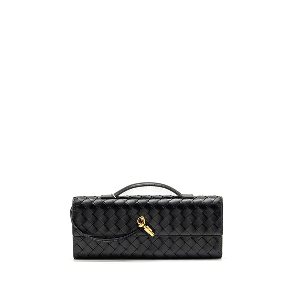 BOTTEGA VENETA ANDIAMO CLUTCH LAMBSKIN BLACK GHW