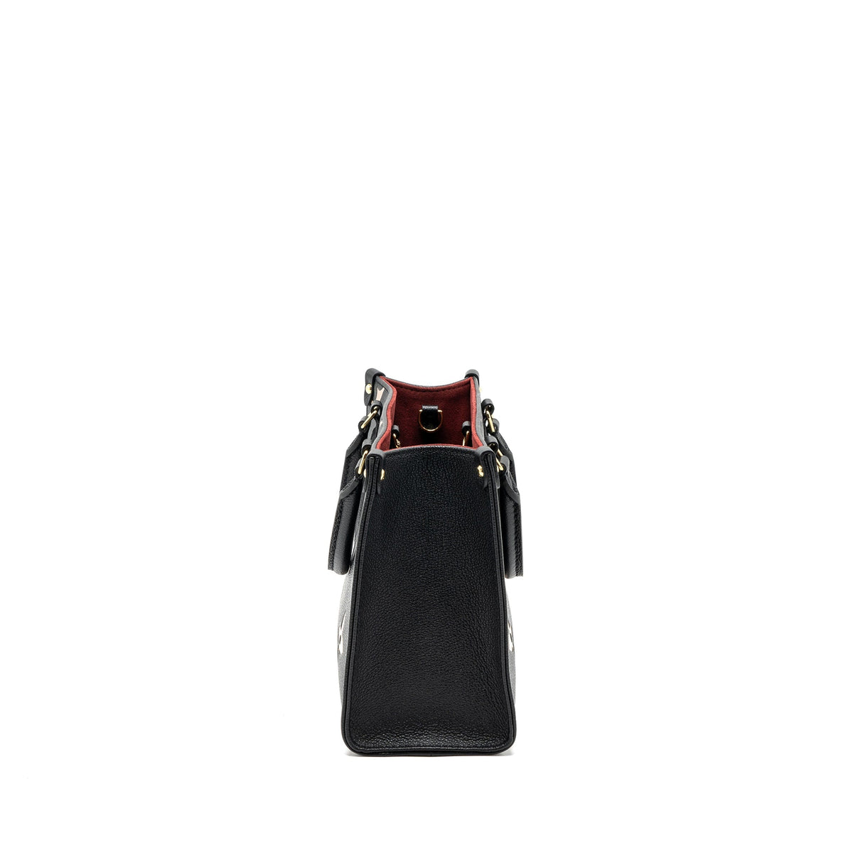 LOUIS VUITTON ONTHEGO PM BICOLOUR MONOGRAM EMPREINTE LEATHER BLACK/BEIGE GHW(NEW VERSION)