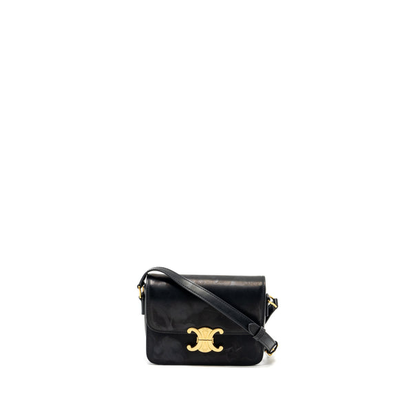 CELINE TEEN TRIOMPHE BAG CALFSKIN BLACK GHW