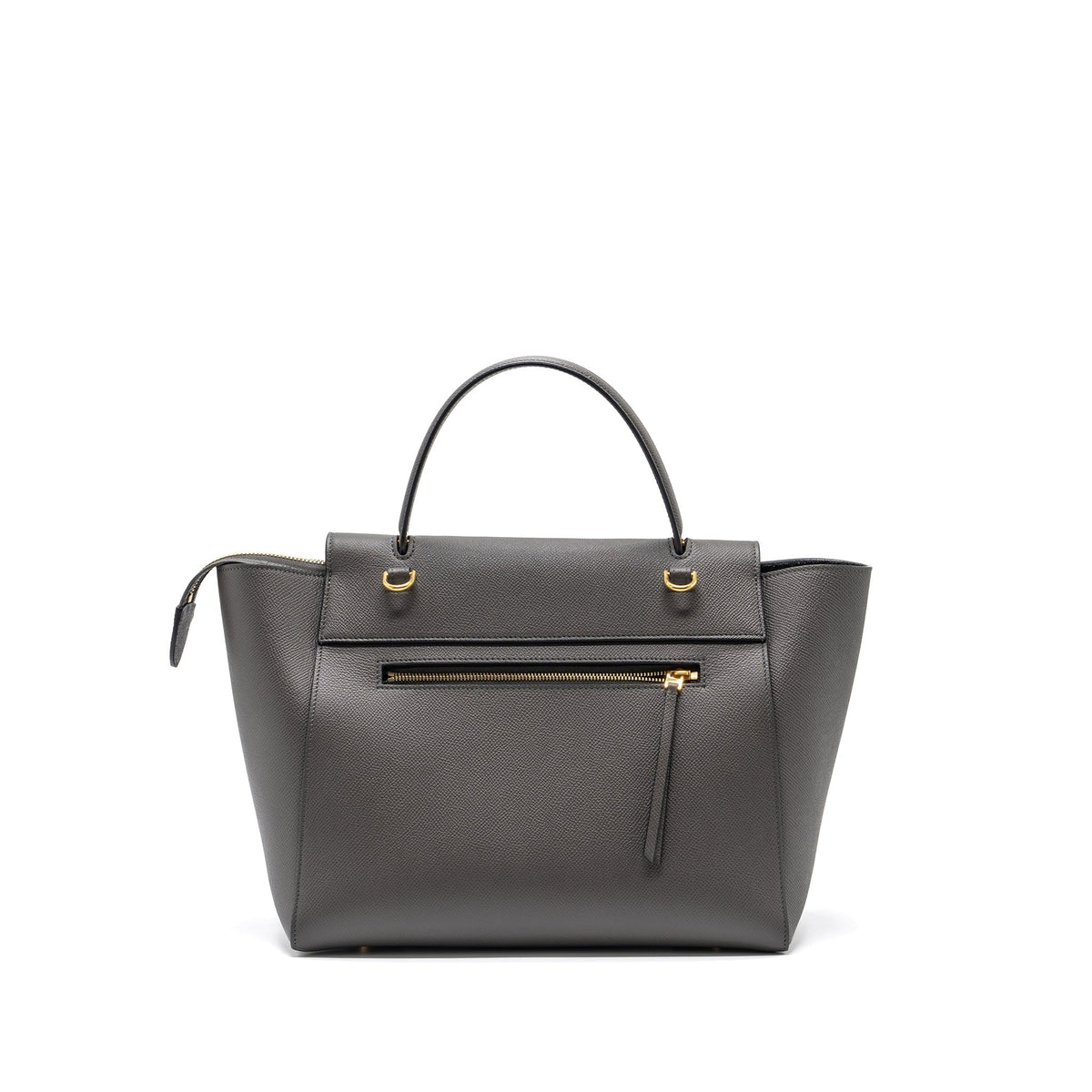 CELINE MINI BELT BAG GRAINED CALFSKIN DARK GREY GHW