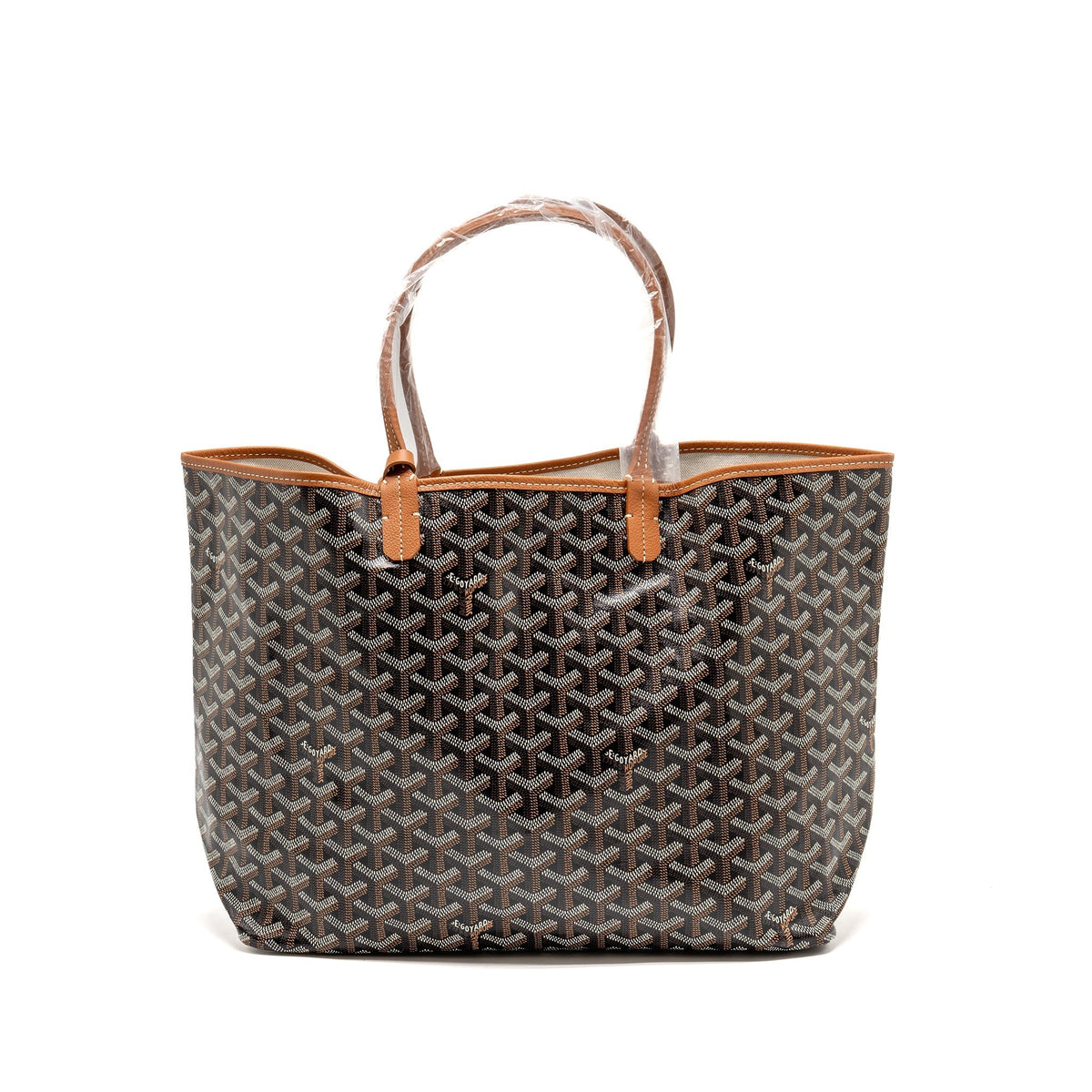 GOYARD SAINT LOUIS PM BAG GOYARDINE CANVAS/CALFSKIN NATUREL SHW