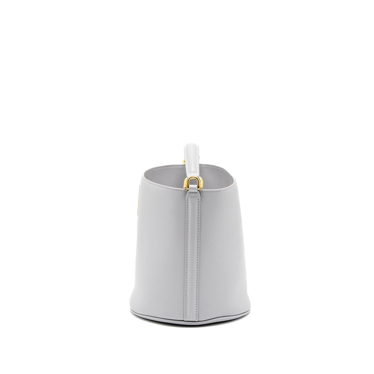 CELINE TEEN BUCKET BAG CALFSKIN LIGHT GREY GHW