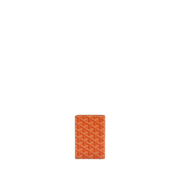 GOYARD PASSPORT HOLDER CANVAS ORANGE