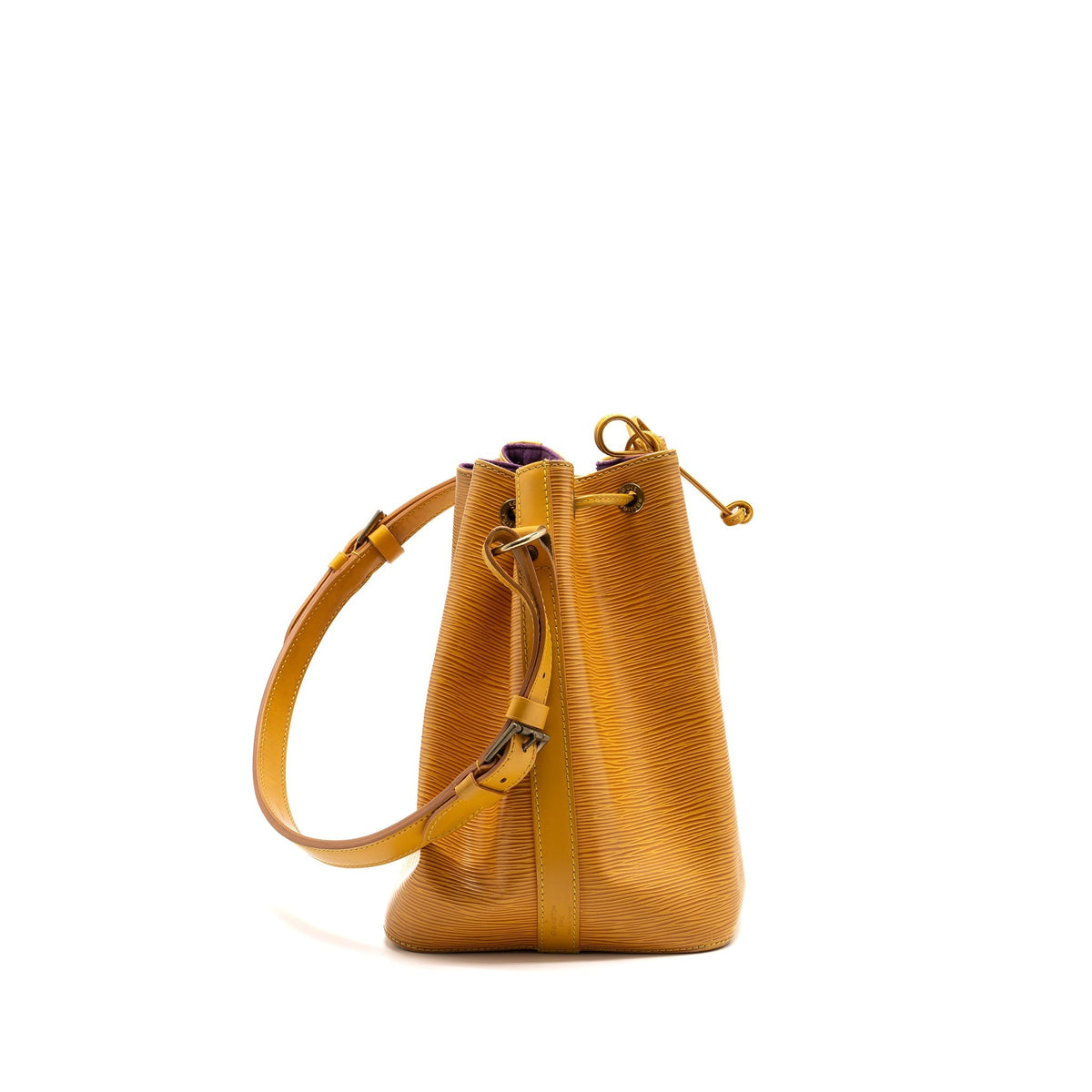 LOUIS VUITTON VINTAGE PETIT NOE EPI YELLOW GHW