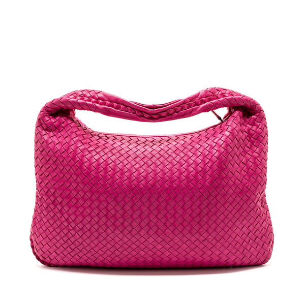 BOTTEGA VENETA INTRECCIATO LARGE SHOULDER BAG NAPPA PINK SHW