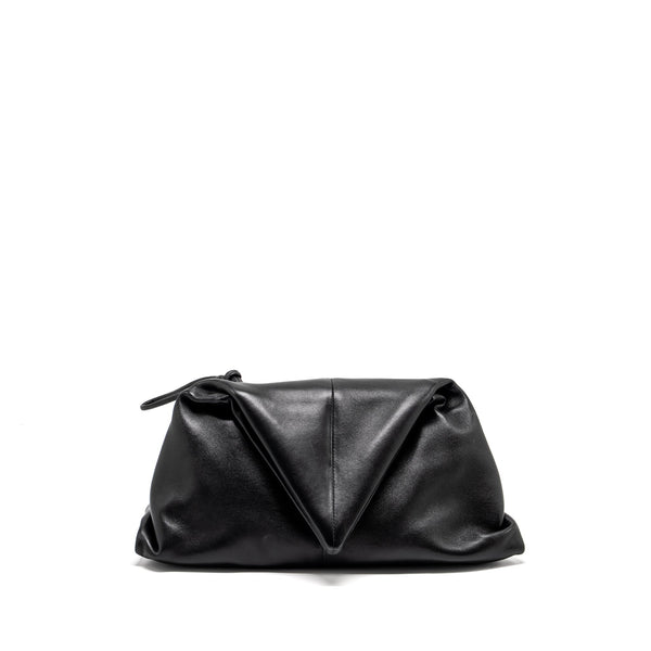 BOTTEGA VENETA TRINE ENVELOP CLUTCH LEATHER BLACK SHW