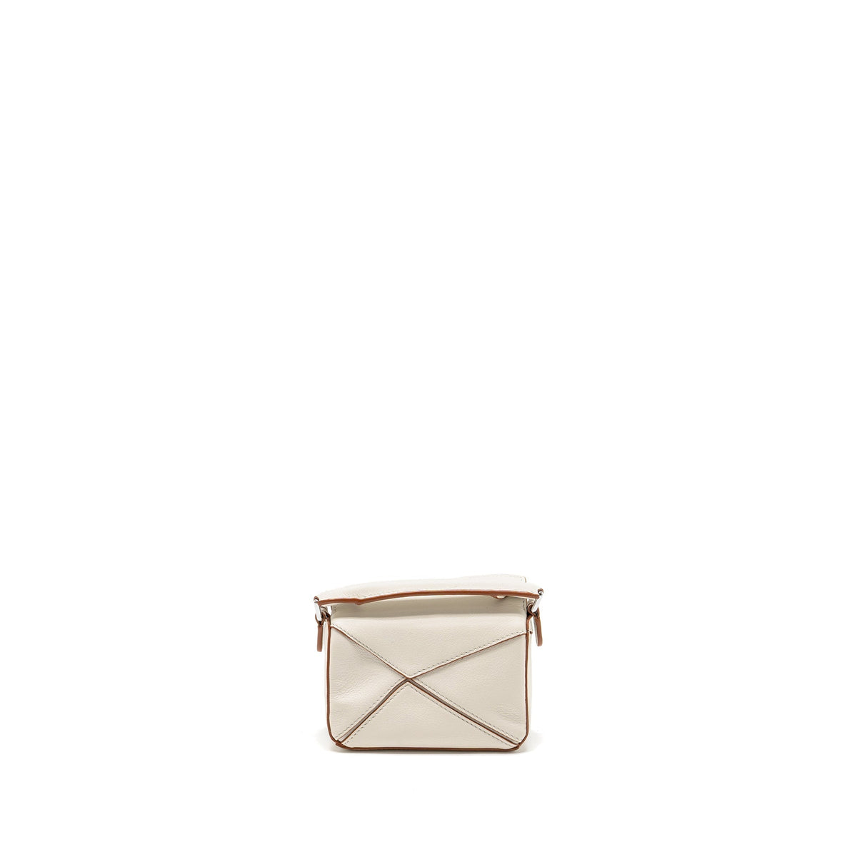 LOEWE NANO PUZZLE BAG CALFSKIN WHITE SHW