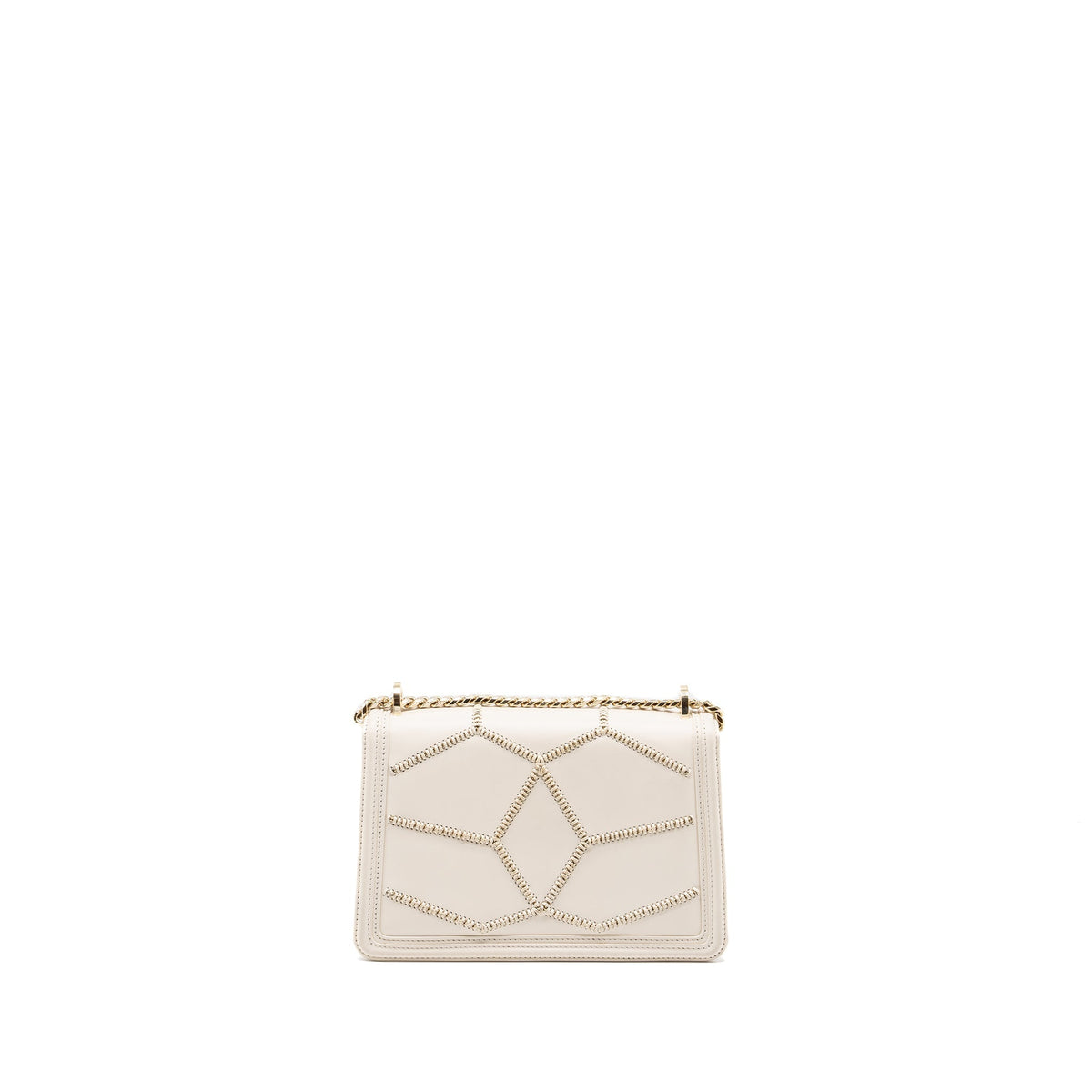 BVLGARI SERPENTI FLAP CHAIN BAG CALFSKIN LIMITED EDITION WHITE LGHW