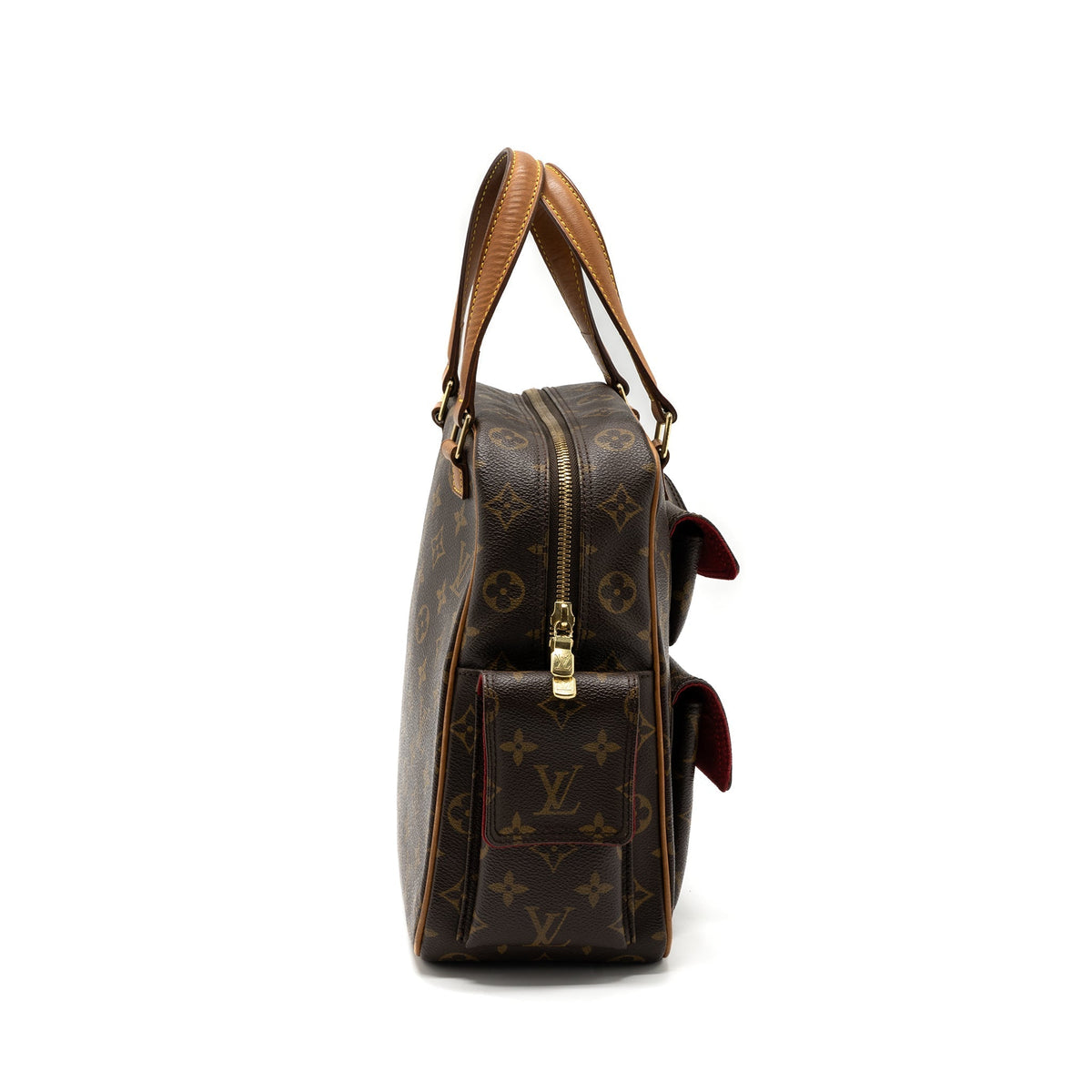 LOUIS VUITTON VINTAGE TOP HANDLE BAG MONOGRAM CANVAS GHW