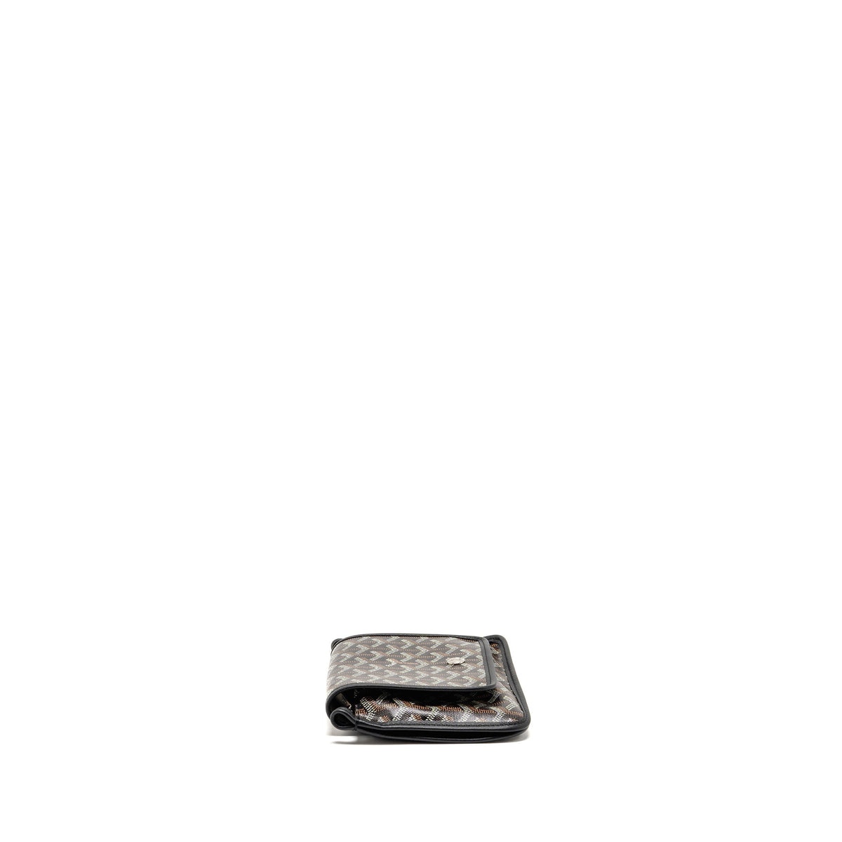 GOYARD PLUMET POCKET POCHETTE GOYARDINE CANVAS BLACK SHW