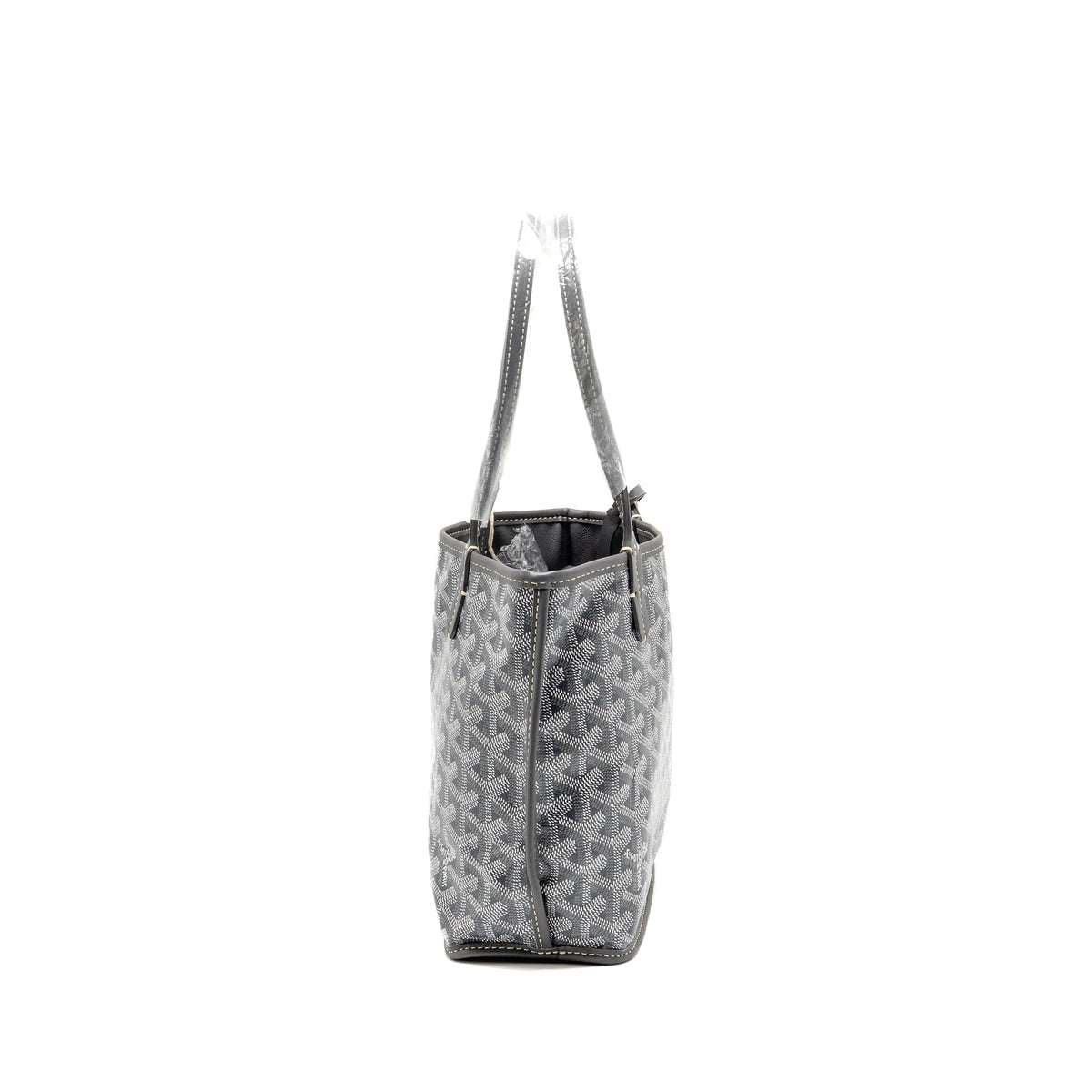 GOYARD MINI ANJOU TOTE BAG GOYARDINE CANVAS GREY SHW
