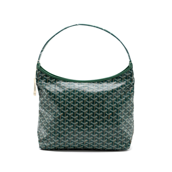 GOYARD BOHEME HOBO BAG CANVAS/ CALFSKIN GREEN SHW