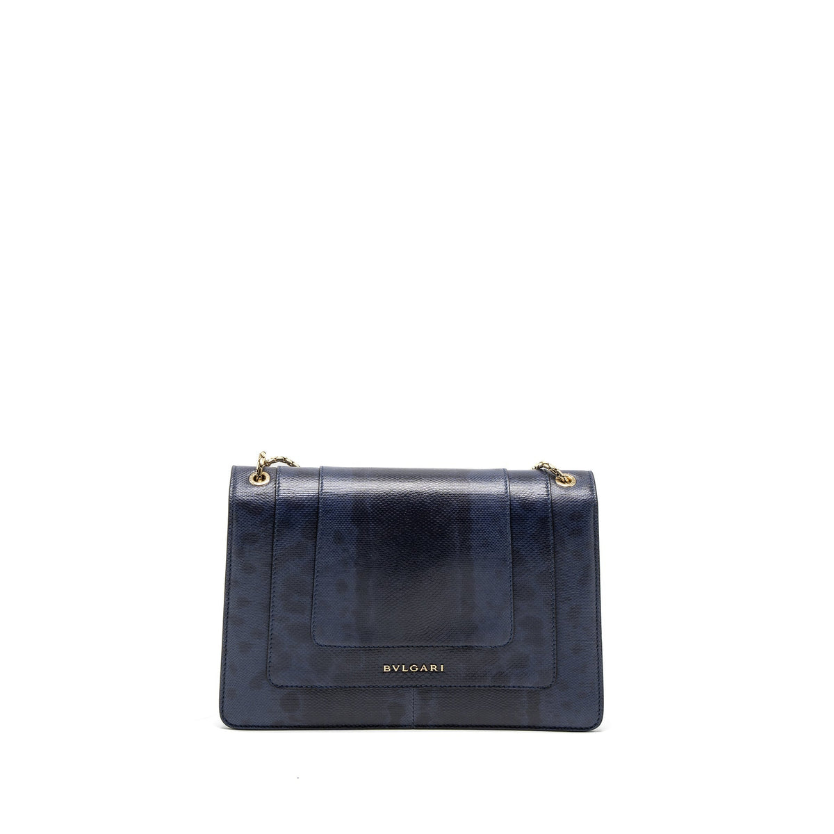 BVLGARI SERPENTI SHOULDER BAG KARUNG SKIN DARK PURPLE LGHW