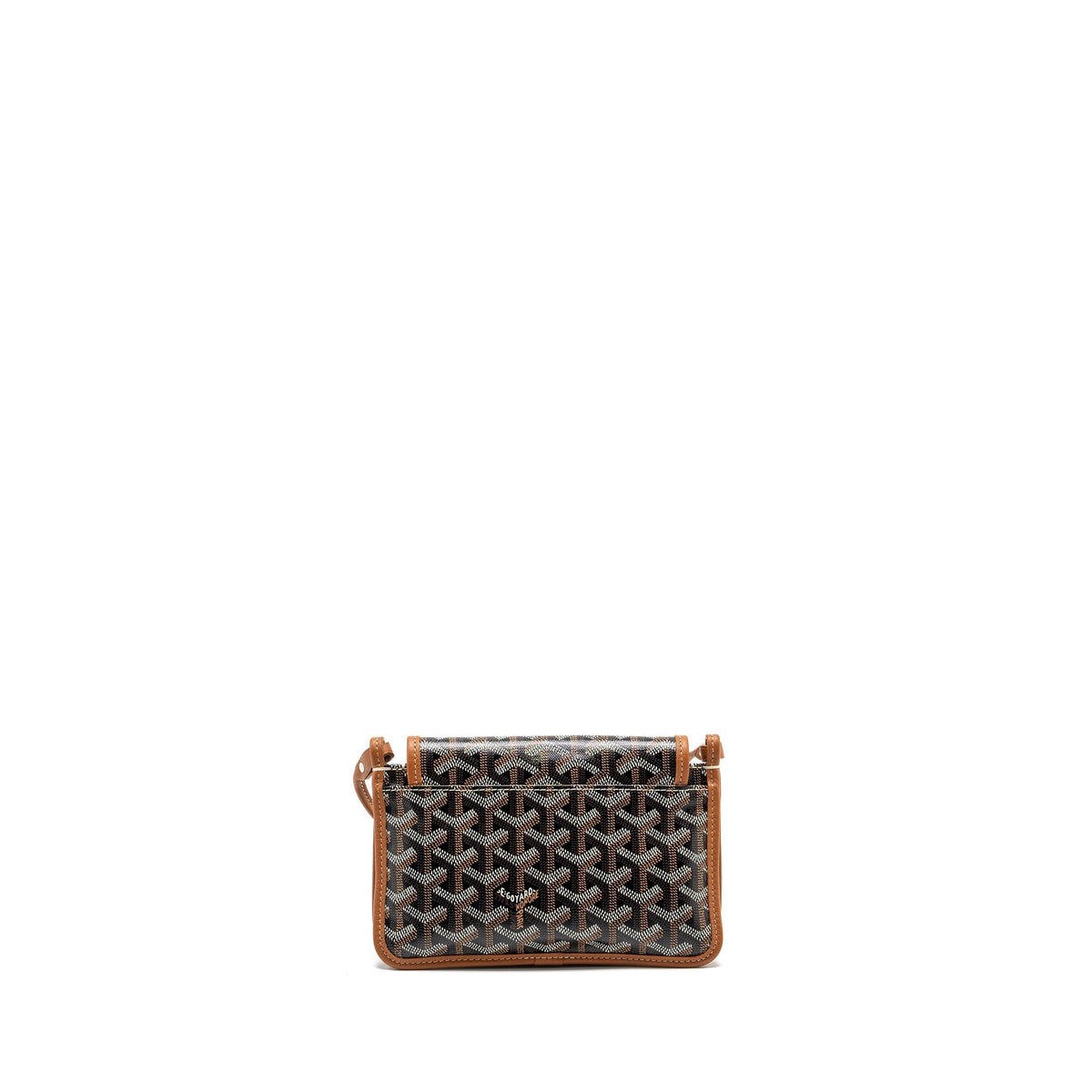 GOYARD PORTEFEUILLE POCHETTE PLUMET GOYARDINE CANVAS/LEATHER NOIR/NATUREL SHW