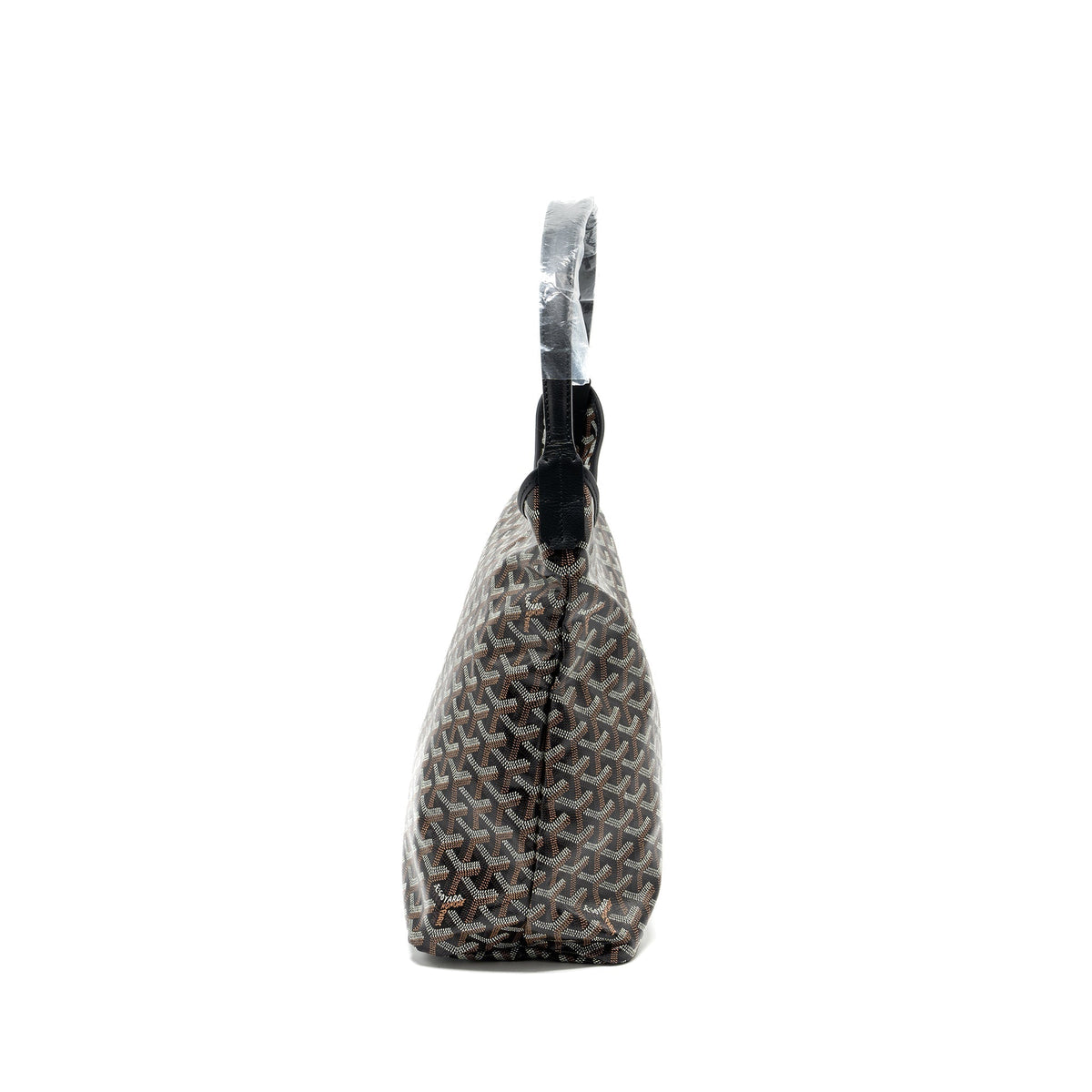 GOYARD BOHEME HOBO BAG GOYARDLINE CANVAS BLACK SHW