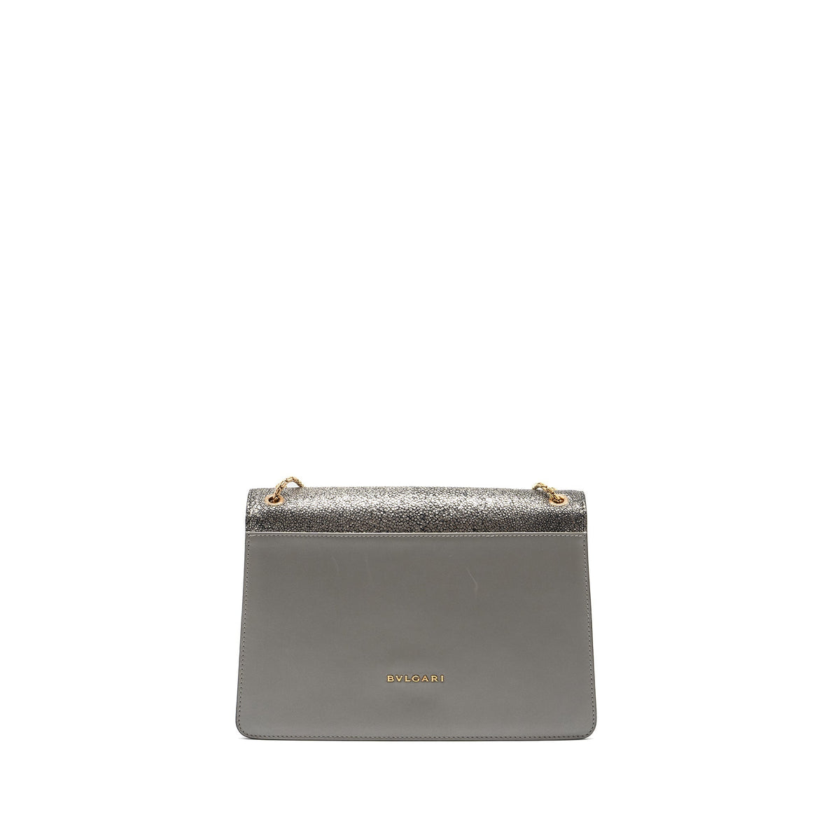 BVLGARI SERPENTI FOREVER LEATHER/CRYSTAL GALUCHAR GREY GHW