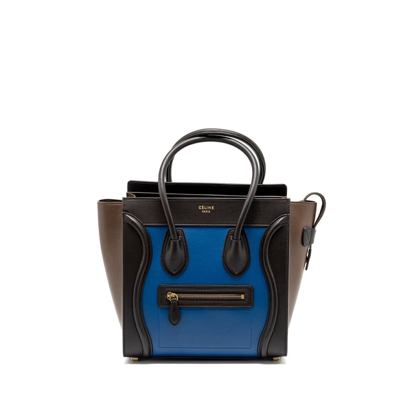 CELINE MICRO LUGGAGE BAG CALFSKIN MULTICOLOUR GHW