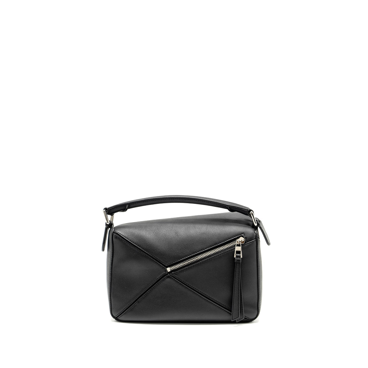 LOEWE SMALL PUZZLE BAG CALFSKIN BLACK SHW