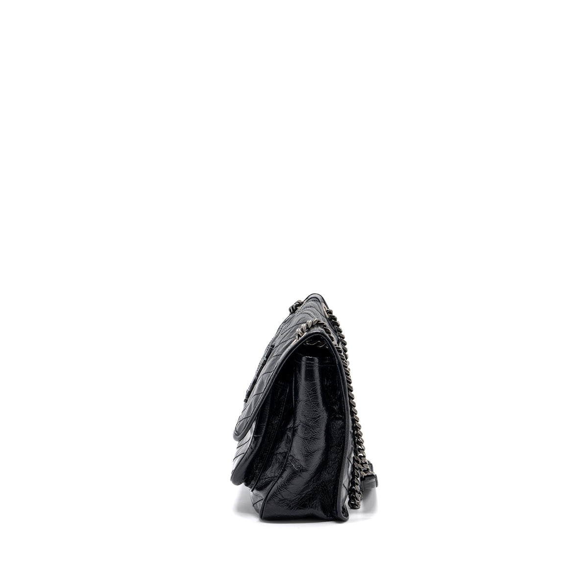 SAINT LAURENT MEDIUM NIKI CALFSKIN LEATHER BLACK SHW