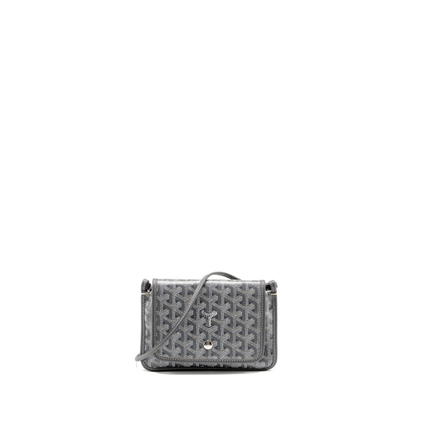 GOYARD PLUMET POCHETTE POCKET WALLET GOYARDLINE CANVAS GREY SHW