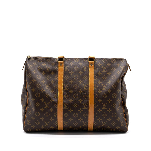 LOUIS VUITTON VINTAGE ZIPPER TRAVEL BAG MONOGRAM CANVAS GHW