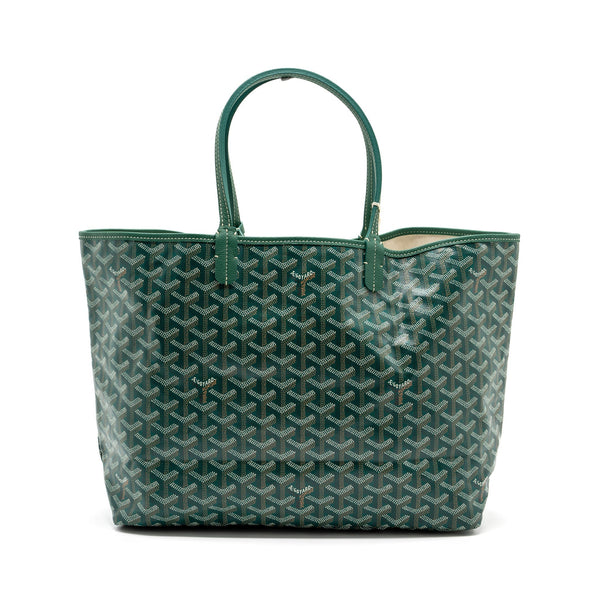 GOYARD SAINT LOUIS PM TOTE BAG CANVAS GREEN SHW