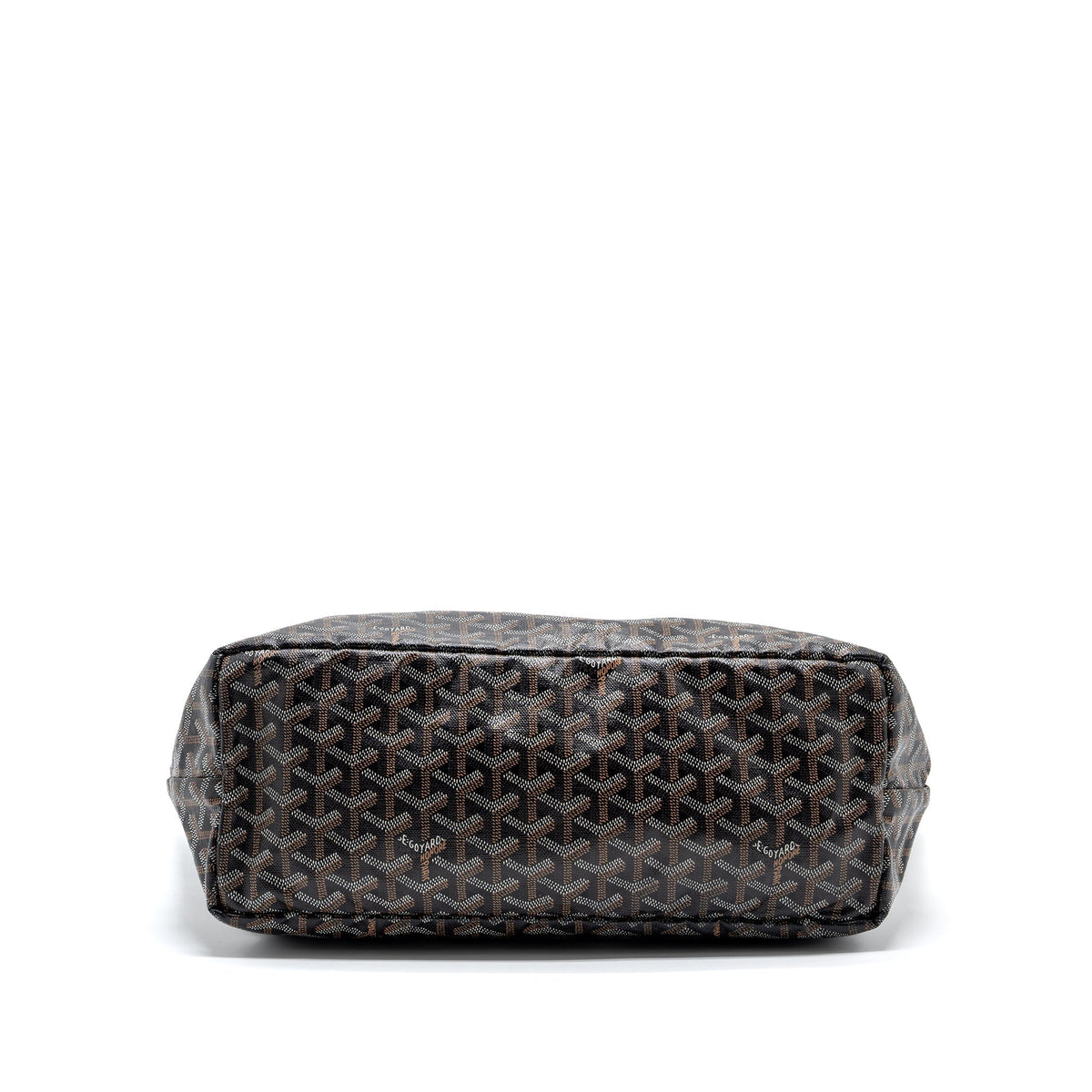 GOYARD SAINT LOUIS PM TOTE BAG GOYARDINE CANVAS BLACK SHW