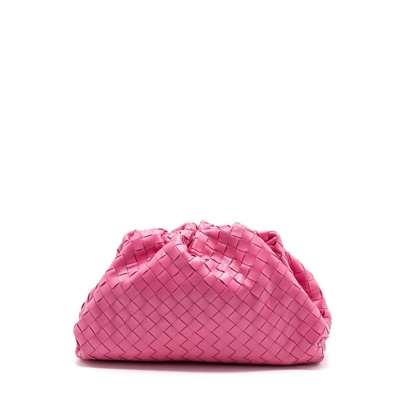 BOTTEGA VENETA MEDIUM POUCH CLUTCH INTERCCATO PINK