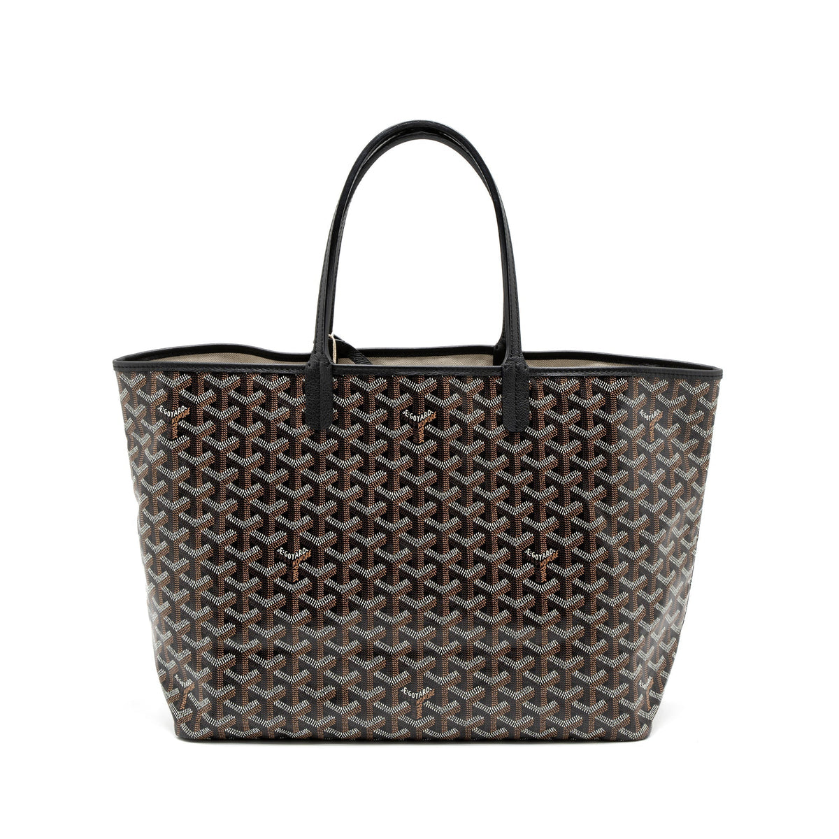 GOYARD SAINT LOUIS PM TOTE BAG GOYARDINE CANVAS SHW