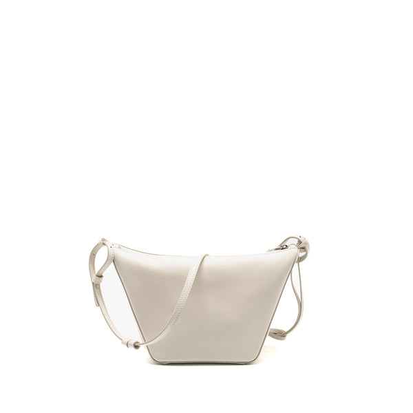 LOEWE MINI HAMMOCK HOBO CLASSIC CALFSKIN WHITE SHW