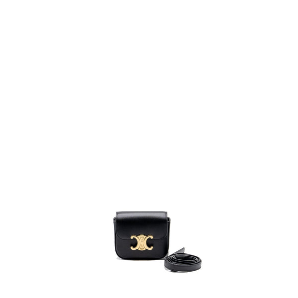 CELINE CLAUDE SHINY CALFSKIN BLACK GHW