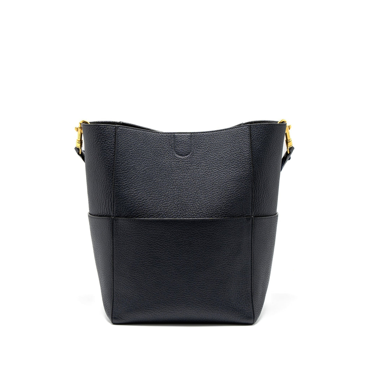 CELINE SANGLE BUCKET BAG CALFSKIN NAVY GHW