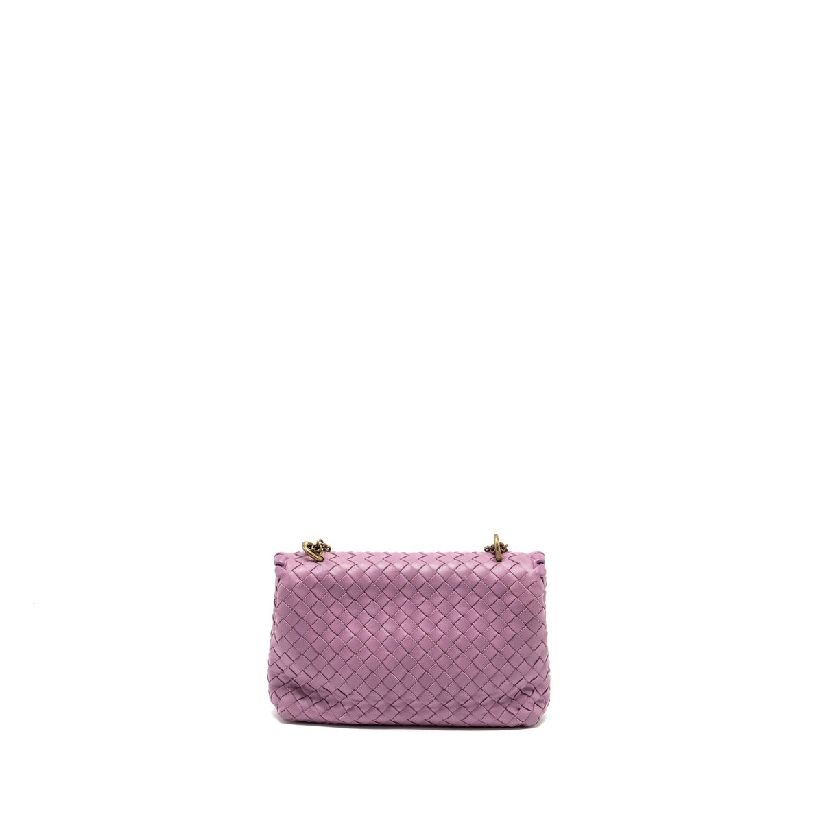 BOTTEGA VENETA OLYMPIA BAG LEATHER LIGHT PURPLE GHW