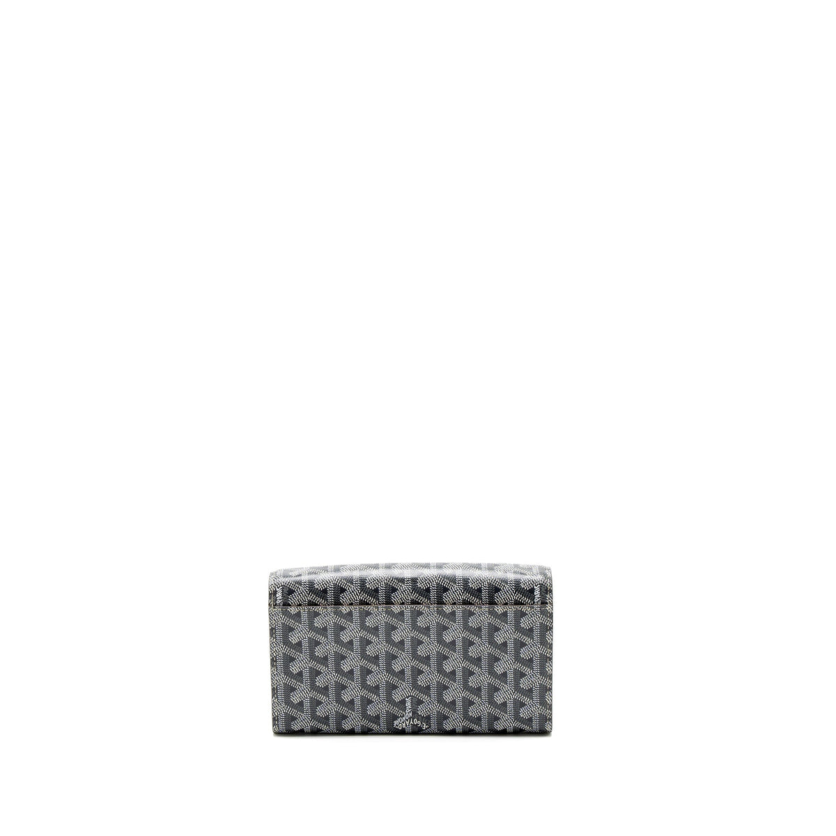 GOYARD VARENNE CONTINENTAL WALLET GOYARDINE CANVAS/CALFSKIN GREY SHW